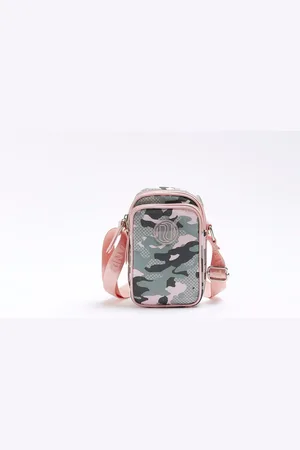 River Island Piger Nylon Camo Festival taskeEn