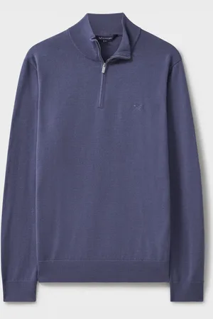 J.Crew Company Merino Quarter Zip Knit TrøjeL