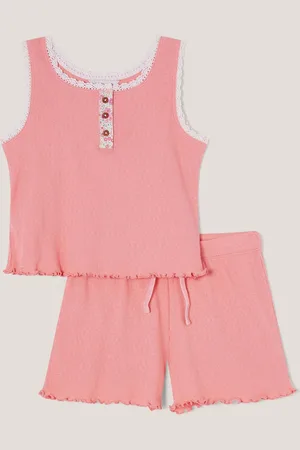 Monsoon Floral Jersey Short Pyjamas Set7 - 8 år (122 - 128cm)