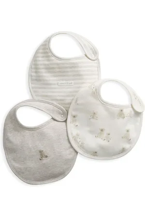 Mamas & Papas Elephant 100% Bomuld BIBS 3 Pakke SætEn