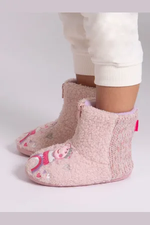 Totes Childrens Peppa Pig Bootie Winter Slippers5-6