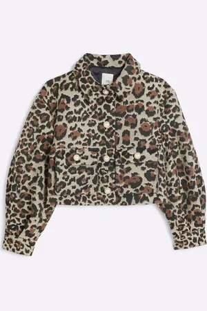 River Island Girls Leopard Jacket11 - 12 år (146 - 152cm)
