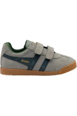 Gola Kids Harrier Strap Suede Strap Trainersuk2eu345