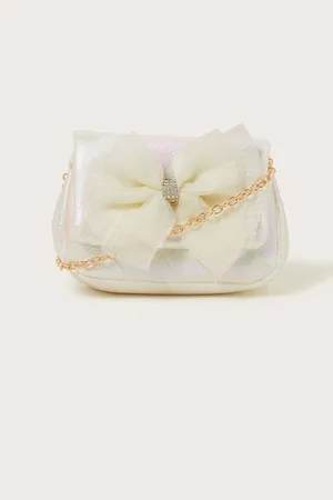 Monsoon Iridescent Bow Bridesmaid BagEn