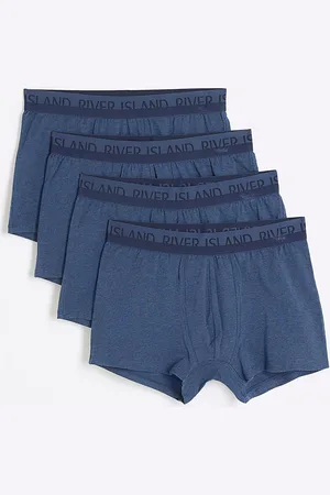 River Island 100% Cotton Trunks 4 PackS