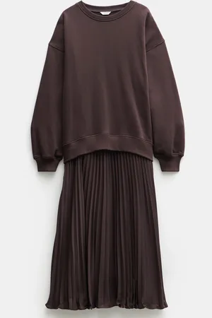Hush Puppies Gabriela Pleated Skirt Sweat Dresslarge
