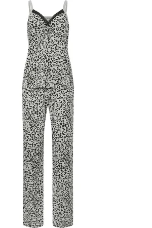 Long Tall Sally Animal Print Wide Leg Pyjamas Set42-44 Tall