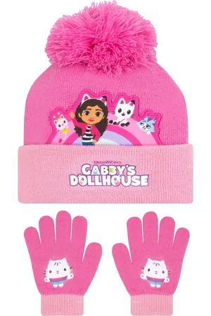 Character Karakter Gabbys Dollhouse Winter Hatte og huer And Handsker SetEn