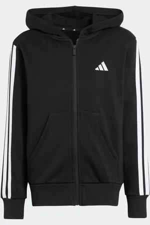 adidas 3 Stripe Fleece Full Zip Hoodie134140cm