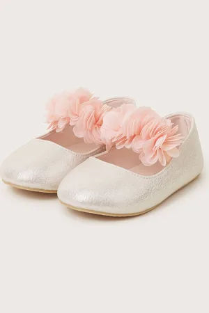 Monsoon Corsage Metallisk Kunstlæder Ballet Flade sko5