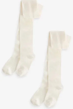 Monsoon Frosted Strømpebukser 2 Pakke9 - 10 år (134 - 140cm)