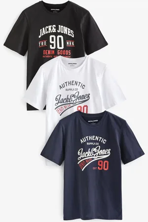 JACK & JONES 3 Pack Kortærmet T-shirt med trykM