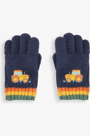JoJo Maman Bébé Traktor Applikation Handsker1 - 2 år (80 - 92cm)