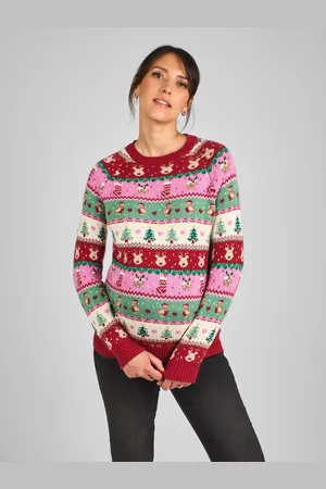 JoJo Maman Bébé Festive Friends Fair Isle Pattern JumperM
