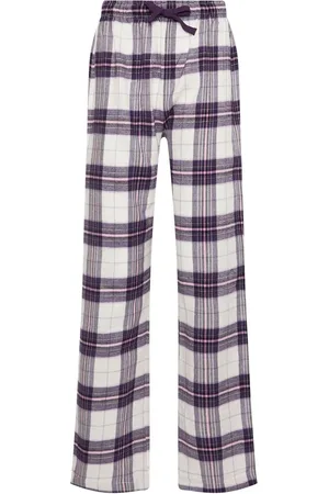 Long Tall Sally 100% Cotton Check Pyjamas Joggers46-48