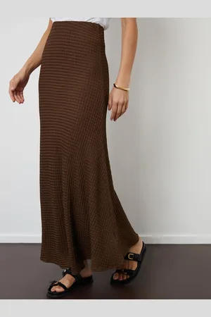 Threadbare Textured Jersey Pull-On Maxi Skirt