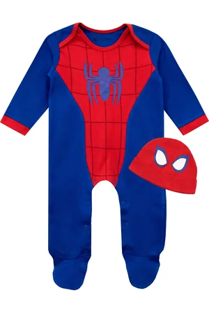 Character Baby Spiderman 100% Cotton Sleepsuit and Hat SetOp til 3 måneder (50 - 62cm)