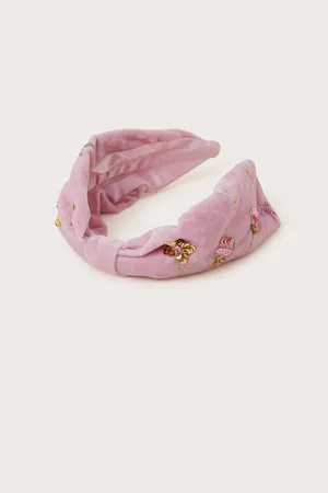 Monsoon Christmas Embellished Velvet HeadbandEn
