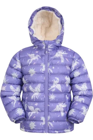 Mountain Warehouse Kids Seasons Vandafvisende imiteret pels foret Polstret jakke3 - 4 år (98 - 104cm)