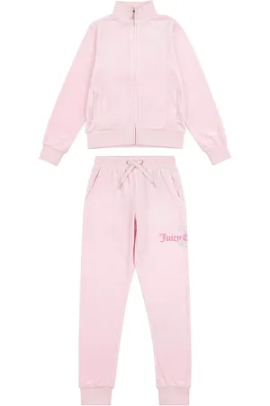 Juicy Couture Slim Diamanté Zip Through Track Top and Joggers Set7 - 8 år (122 - 128cm)