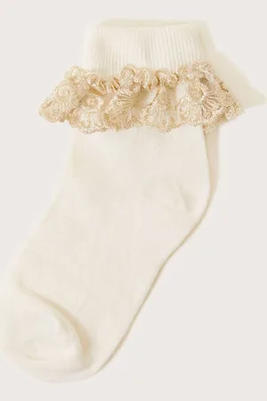 Monsoon Sparkle Lace SocksL
