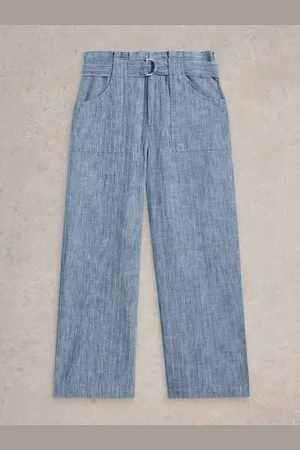 White Stuff 100% Organic Cotton Teakie Stripe Trousers38