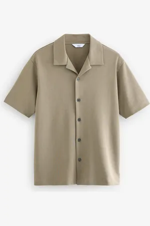 Next Relaxed Fit Smart Cuban Collar Jersey ShirtS