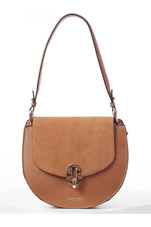 Luella Grey Mildred Saddle Cross-Body Black Bagen