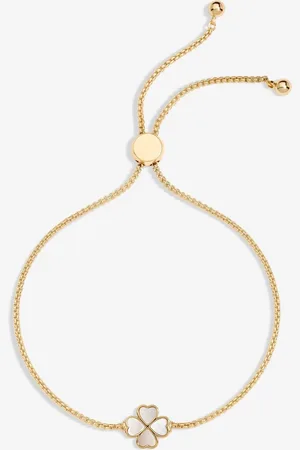 Jon Richard Mother Of Pearl Enamel Heart Clover Toggle Braceleten