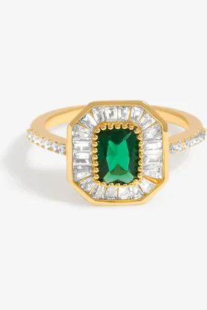 Jon Richard Tone Cubic Zirconia Hjerte Og Emalje RingL