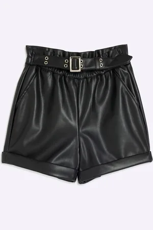 River Island Piger imiteret pels lædershorts5 - 6 år (110 - 116cm)