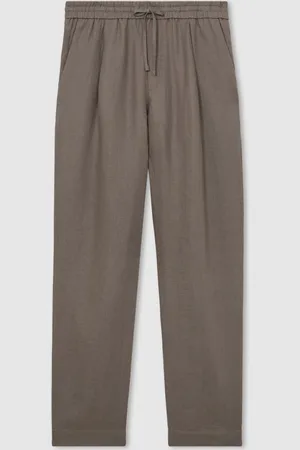 Reiss Barges Linen Drawstring Relaxed-Fit Trousers30r