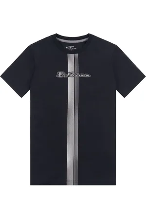 Ben Sherman 100% Cotton Center Barcode Slub T-shirt9 - 10 år (134 - 140cm)