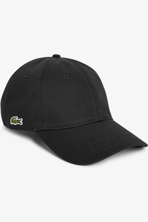 Lacoste Black Cotton Gabardine CapEn