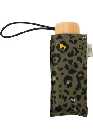 Totes Eco Compact Flat Panther Print UmbrellaEn