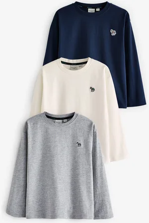 Paul Smith Boys Signature Long Sleeve 100% Cotton T-Shirts 3 Pack12 år (152cm)