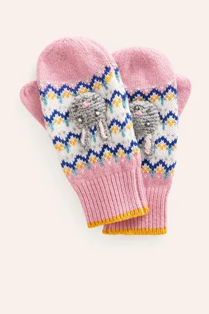 Boden Bunny Fair Isle Pattern Novelty vanter9 - 12 år (134 - 152cm)