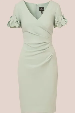 Adrianna Papell Strik Crepe Kort Kjole34