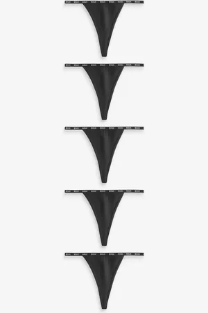 Boux Avenue Lucie Microfibre Black G-String 5 Pack36