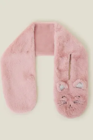 Accessorize Piger Fluffy Faux Fur Cat TørklædeEn