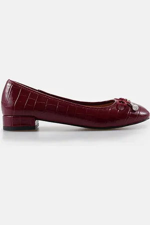 Novo Chioggia Low Heel Emeblished Bow Ballerina Shoes