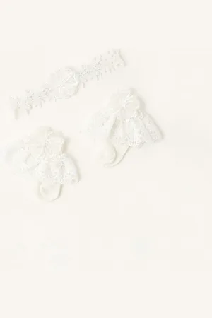 Monsoon Baby Lace Bando and Sock Set2 - 3 år (92 - 98cm)