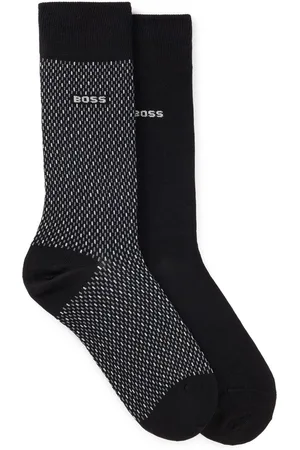 HUGO BOSS Patterned Regular Length 2 Pack SocksS-M