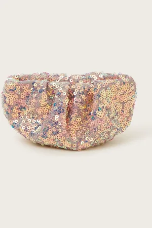 Monsoon Sequin Embellished Ruched Bagen