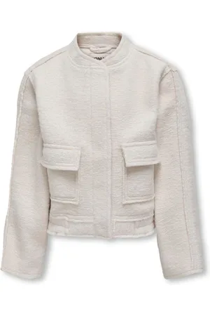 ONLY Grey Boucle Bomber Jacket11 år (146cm)