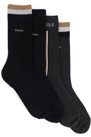 HUGO BOSS Cotton Blend Socks 4 Pack In A Regular Fit7-11