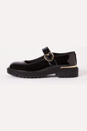 Lipsy London Faux Leather Chunky Patent Mary Jane School Shoe