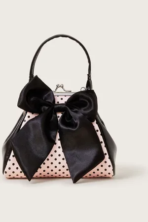 Monsoon Emily Bow Polka Dot BagEn