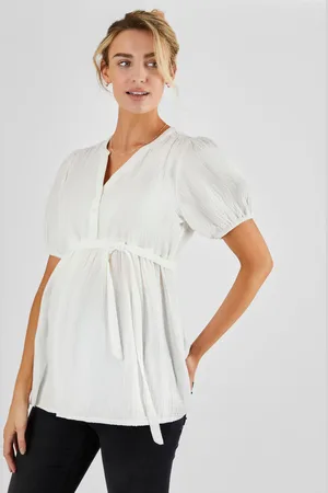 JoJo Maman Bébé Textured Maternity BlouseL