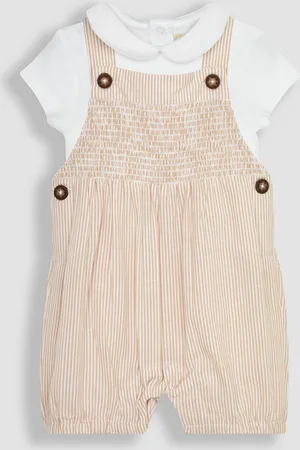 JoJo Maman Bébé 2-Piece Smocked Dungarees & Bodysuit Set6 - 12 måneder (68 - 80cm)